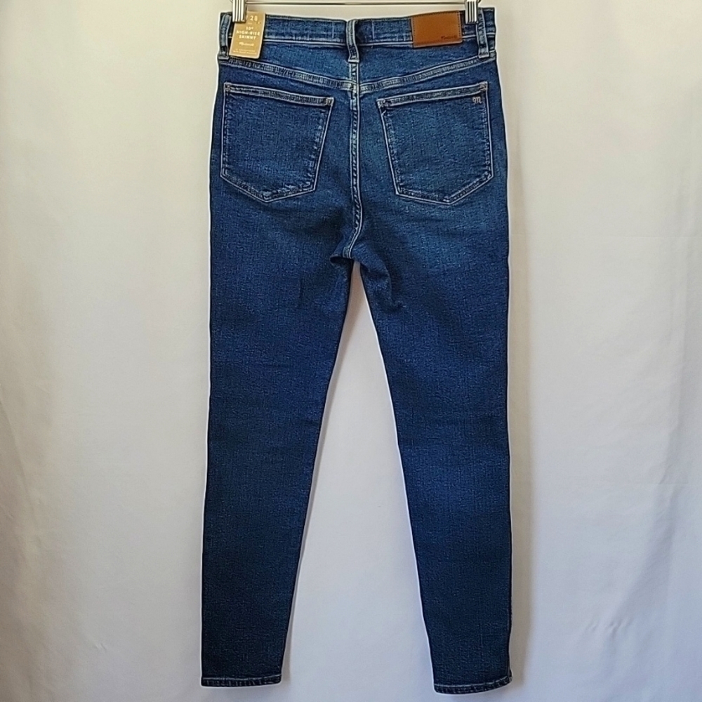 Madewell 10" High Rise Skinny Ankle Jeans Dark Wash Size 28
